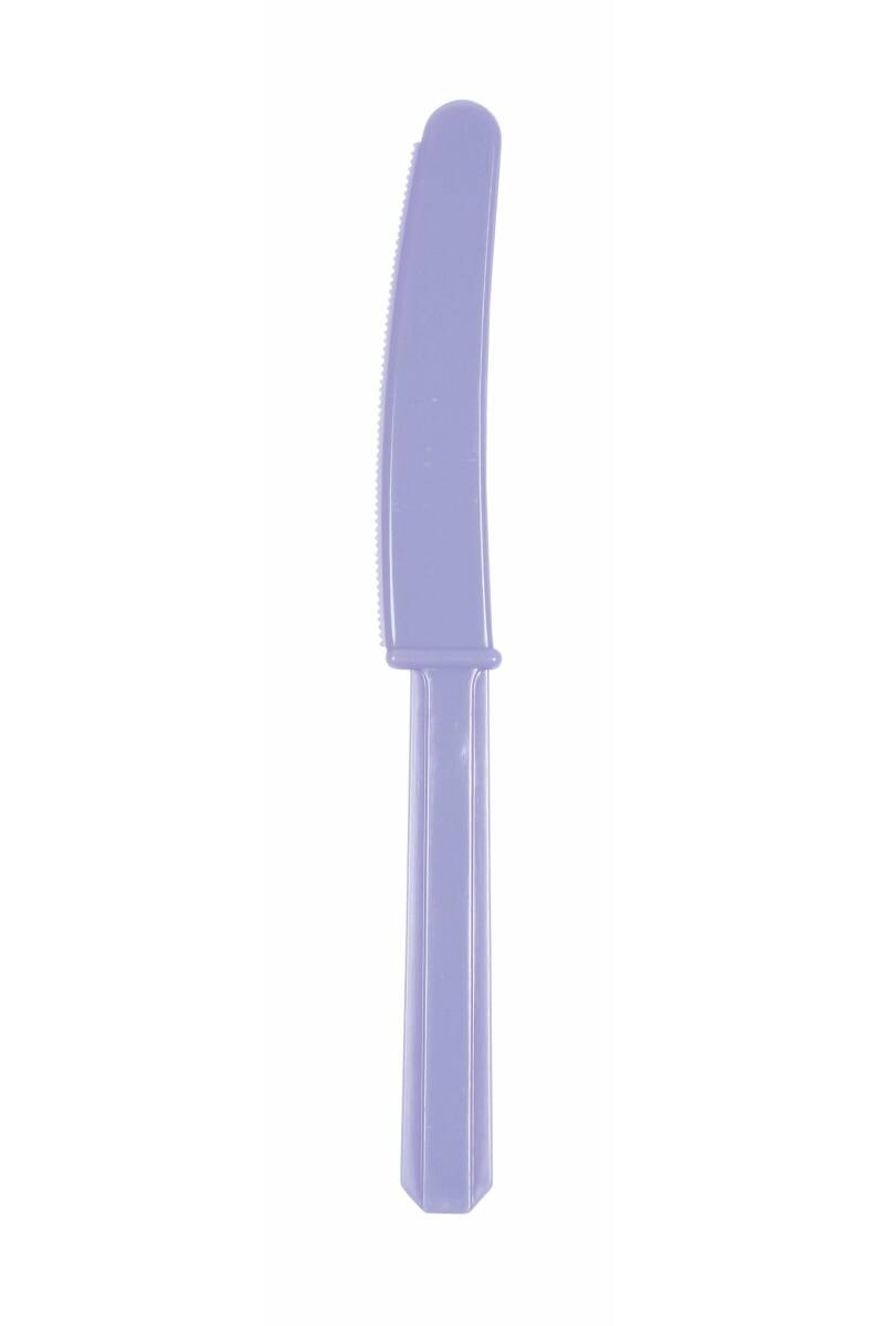 Hydrangea Reusable Plastic Knives - 10pk