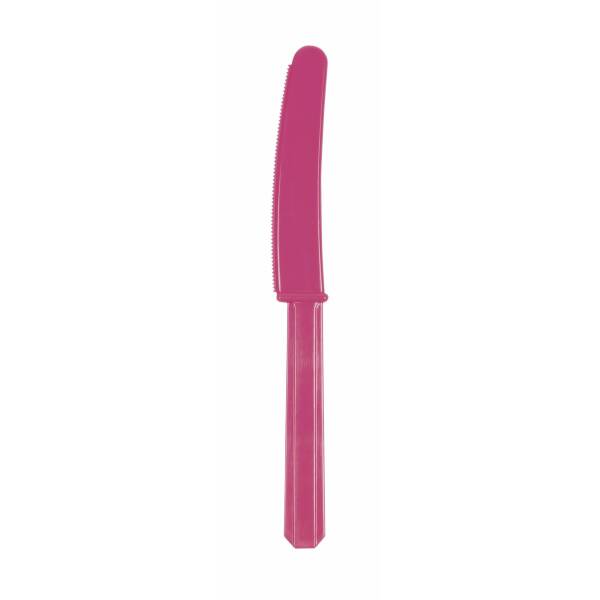 Magenta Reusable Plastic Knives - 10pk