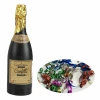 Champagne Bottles Confetti Multi Coloured Foil 33cm