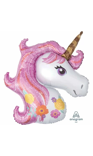 Magical Unicorn Super Shape Foil Balloon - 83 cm x 73 cm