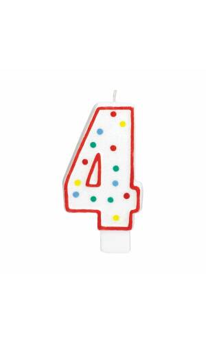 Candle Number 4 Giant Size - 13.3cm