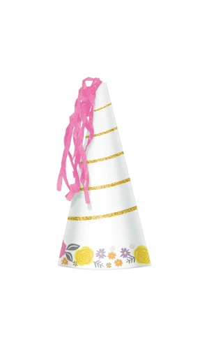 Magical Unicorn Party Horn Hats - 8pk