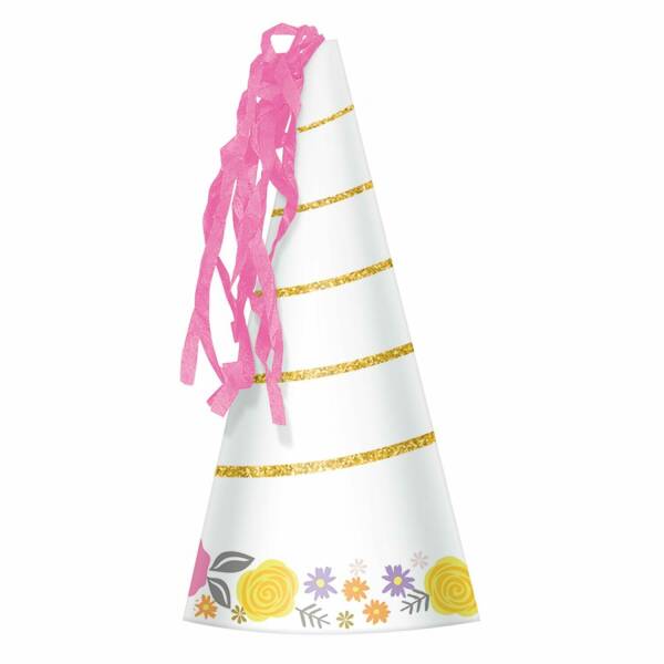 Magical Unicorn Party Horn Hats - 8pk