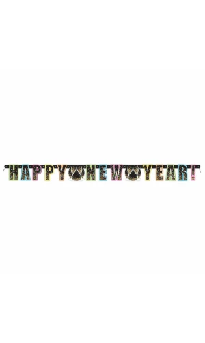 Confetti New Year Large Jointed Banner