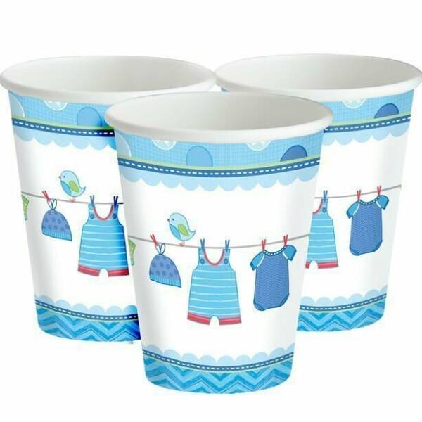 It's A Boyl Baby Shower With Love Paper Cups 266ml - 8pk