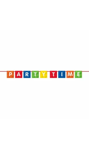 Building Blocks Birthday Decoration Banner