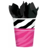 Zebra Paper Cups 266ml - 8pk