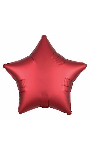 Satin Luxe Sangria Foil Balloon Star - 19'' (48cm)