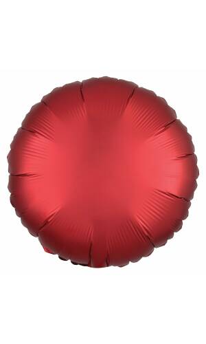 Satin Luxe Sangria  Foil Balloon Round - 17'' (43cm)