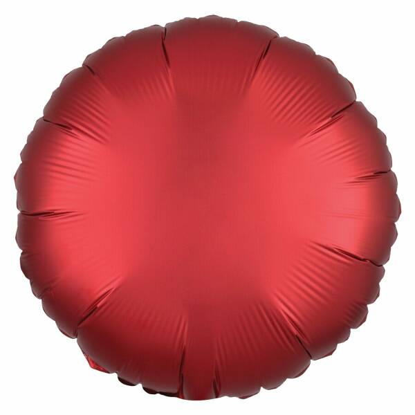 Satin Luxe Sangria  Foil Balloon Round - 17'' (43cm)