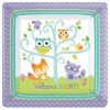 Woodland Baby Paper Plates 26cm - 8pk