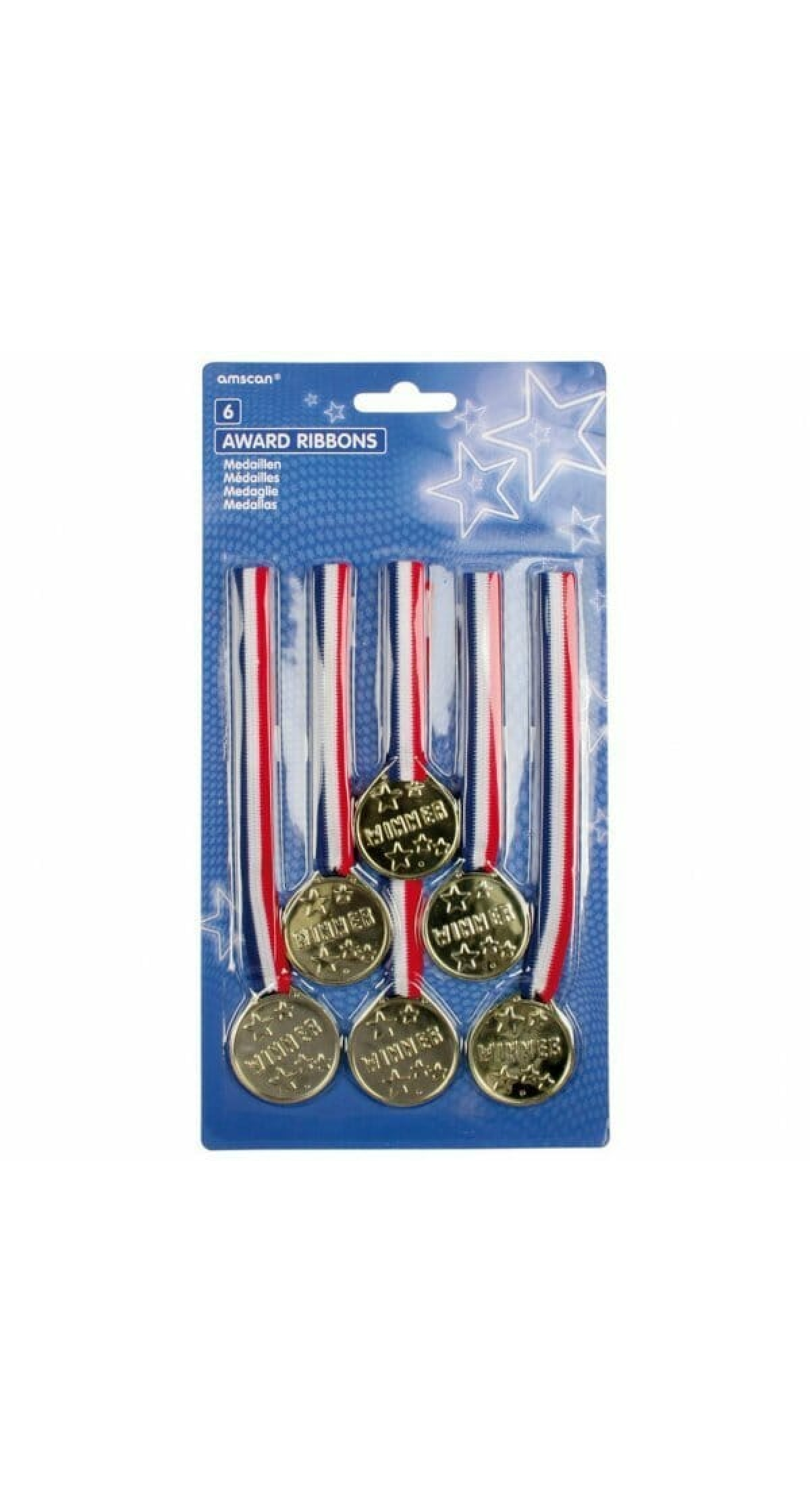 Party Favors Award Ribbons - 6pk