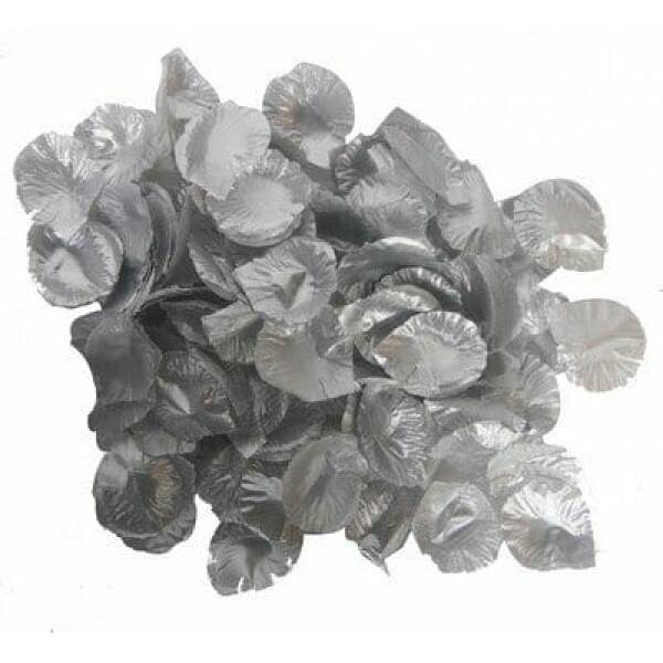 Deluxe Silver Rose Petals - 144pk