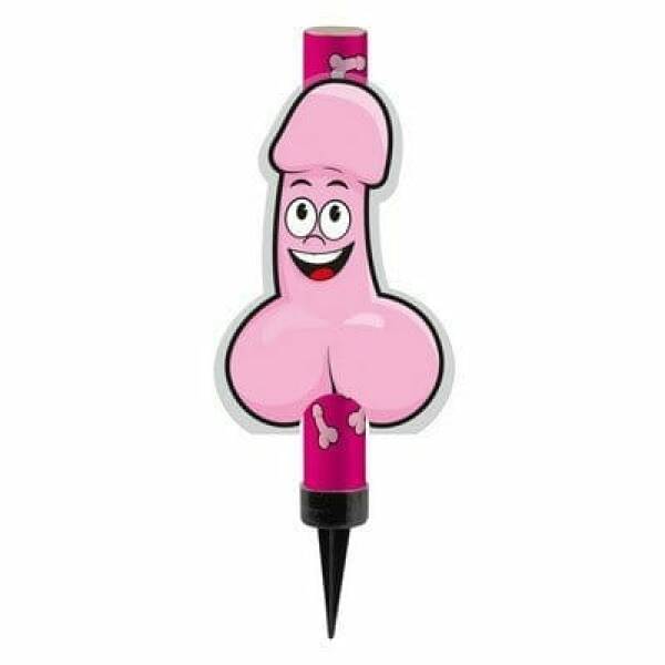 Hens Willy Ice Fountain Candle - 12cm