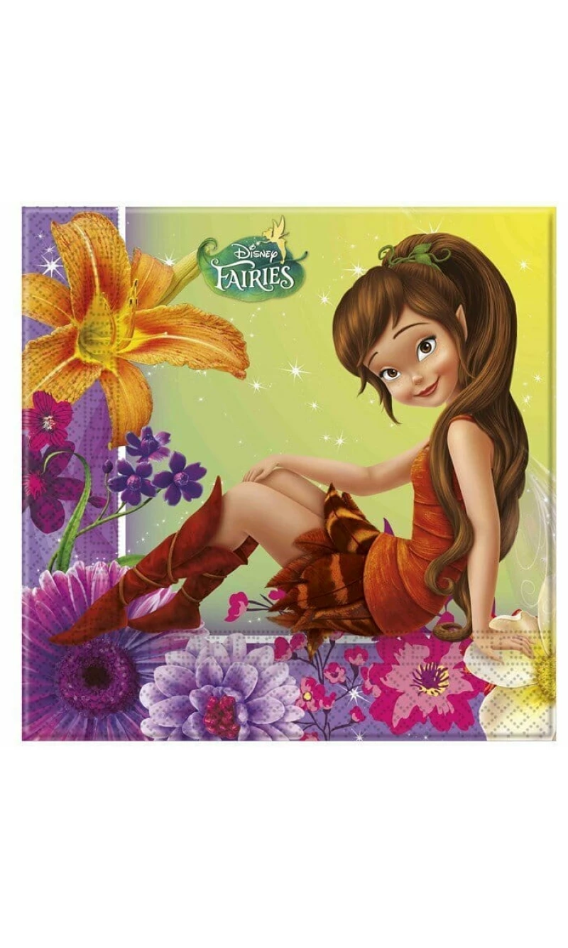 Tinkerbell and Fairies Magic  Napkins 33cm x 33cm - 20pk