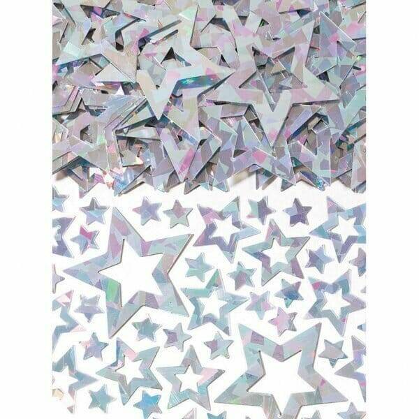Confetti Star Shimmer Silver - 14g