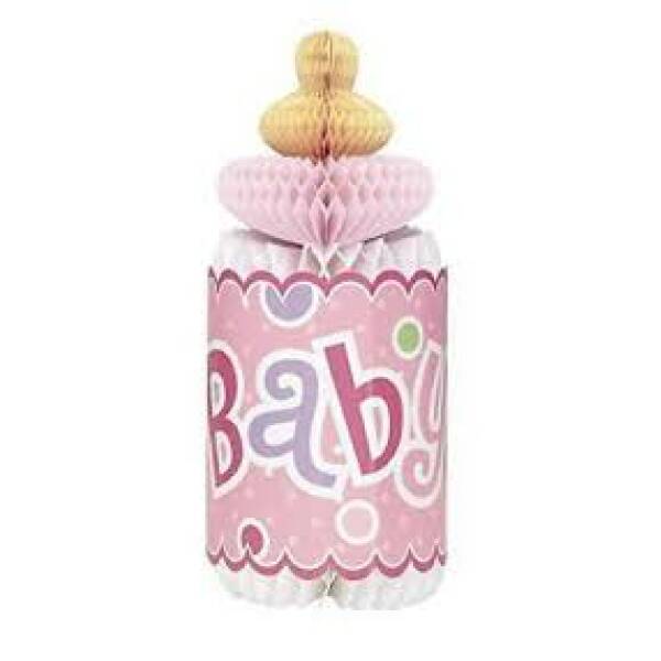 Girl Baby Shower Honeycomb Decoration - 12 inches