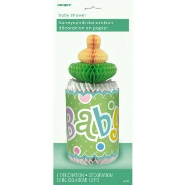 Baby Shower Honeycomb Bottle Decoration 30cm