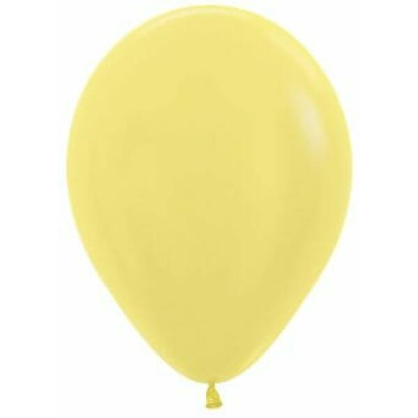 Satin Pearl - Yellow 12" Balloon
