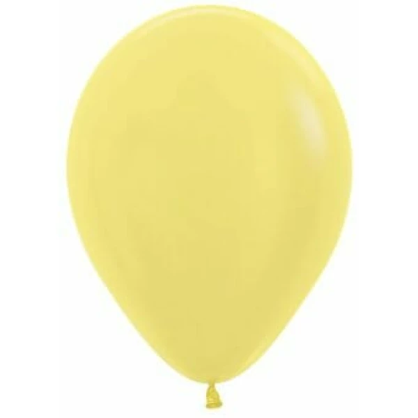 Satin Pearl - Yellow 12" Balloon