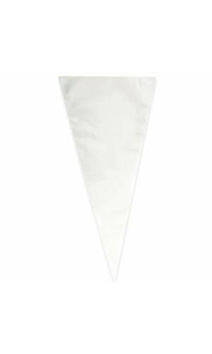 Clear Large Cone Cellophane Bags - 25pk