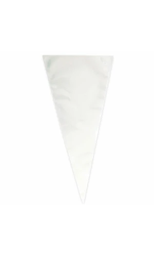 Clear Large Cone Cellophane Bags - 25pk