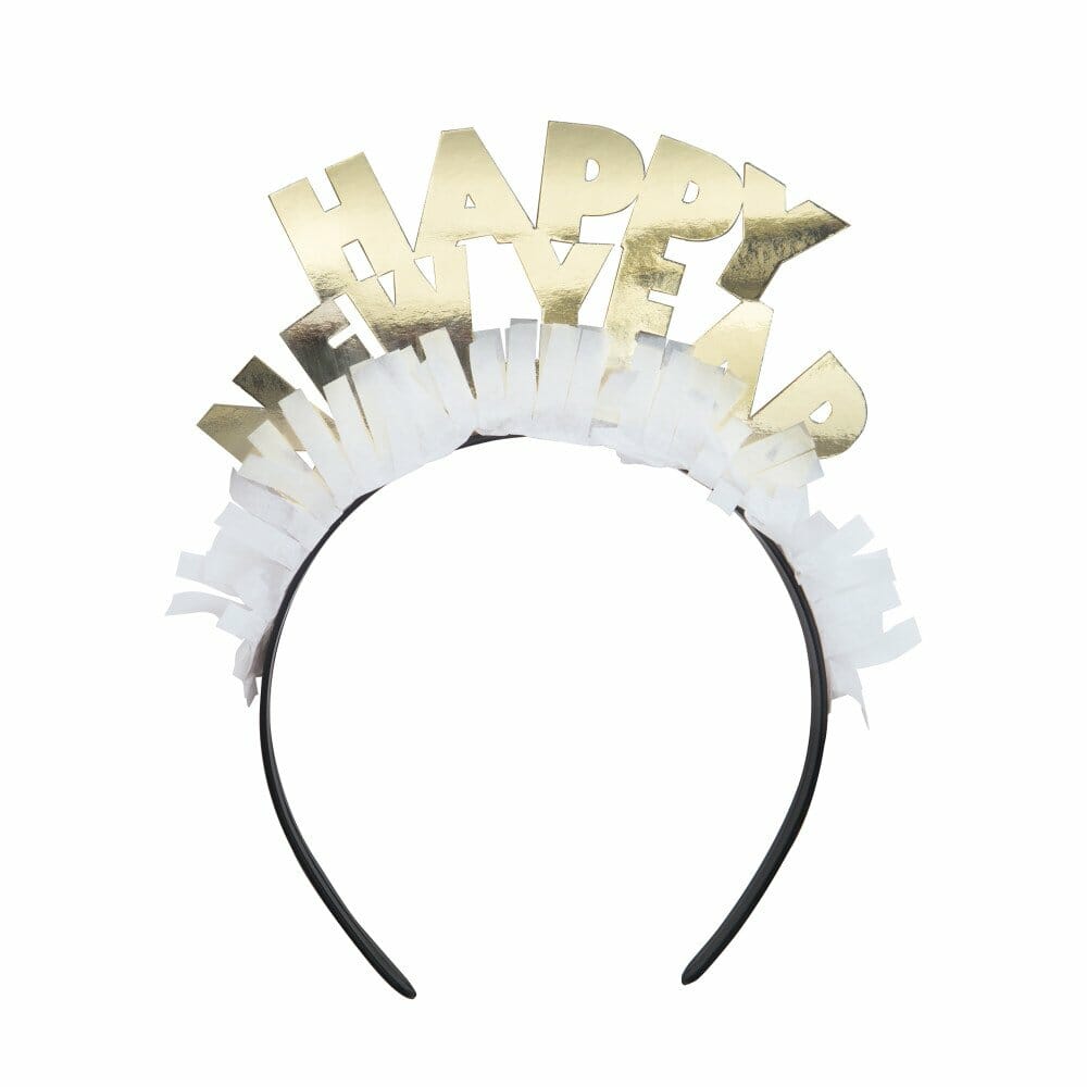New Year's Eve Gold & Silver Party Kit For 8 People - 24pcs