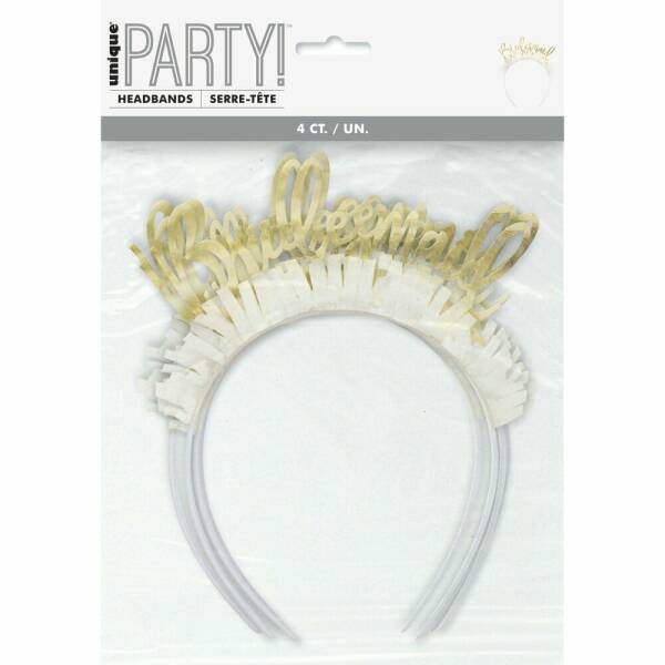 Bridesmaid Bachelorette Party Headbands - 4pk