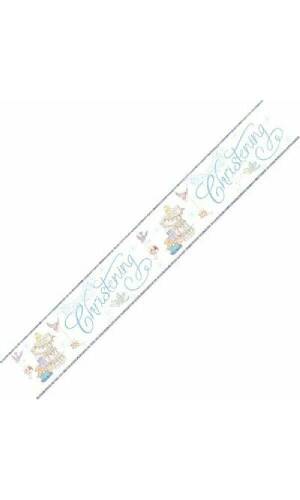 Christening Boy Banner - 9ft