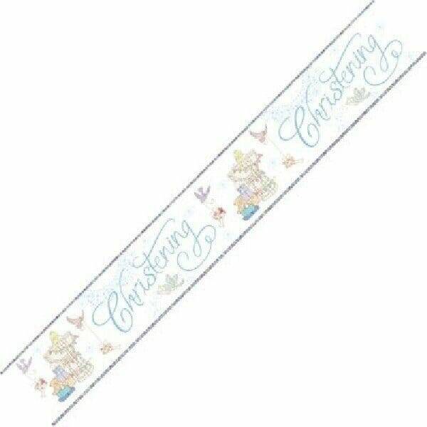 Christening Boy Banner - 9ft