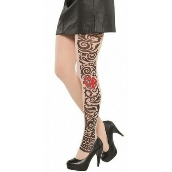 Tattoo Tights Gothic - Adult One Size