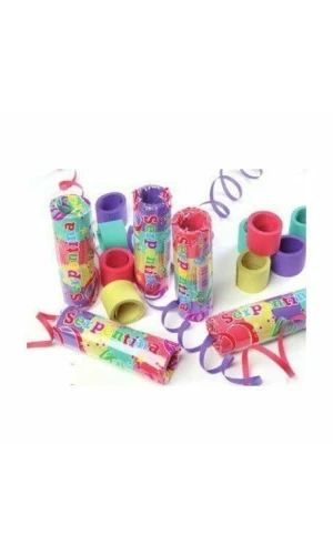 Assorted Colour Streamers 4m x 7mm - 1pk