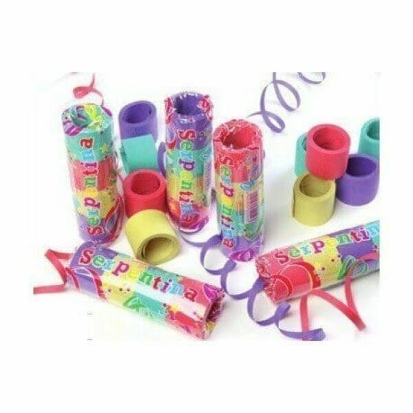 Assorted Colour Streamers 4m x 7mm - 1pk
