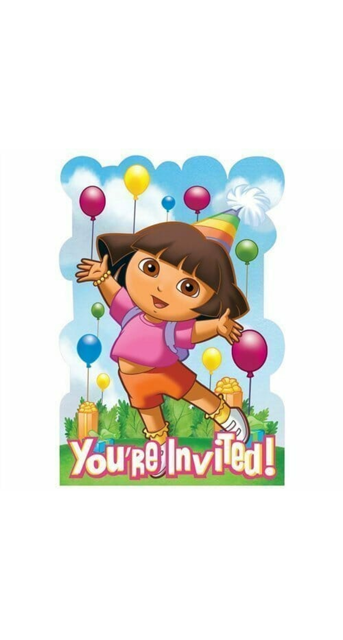 Dora the Explorer Invitations - 8pk