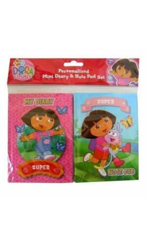 Dora The Explorer Personalized Mini Diary & Note Pad Set