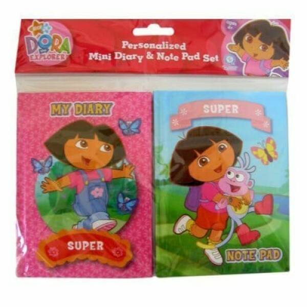 Dora The Explorer Personalized Mini Diary & Note Pad Set
