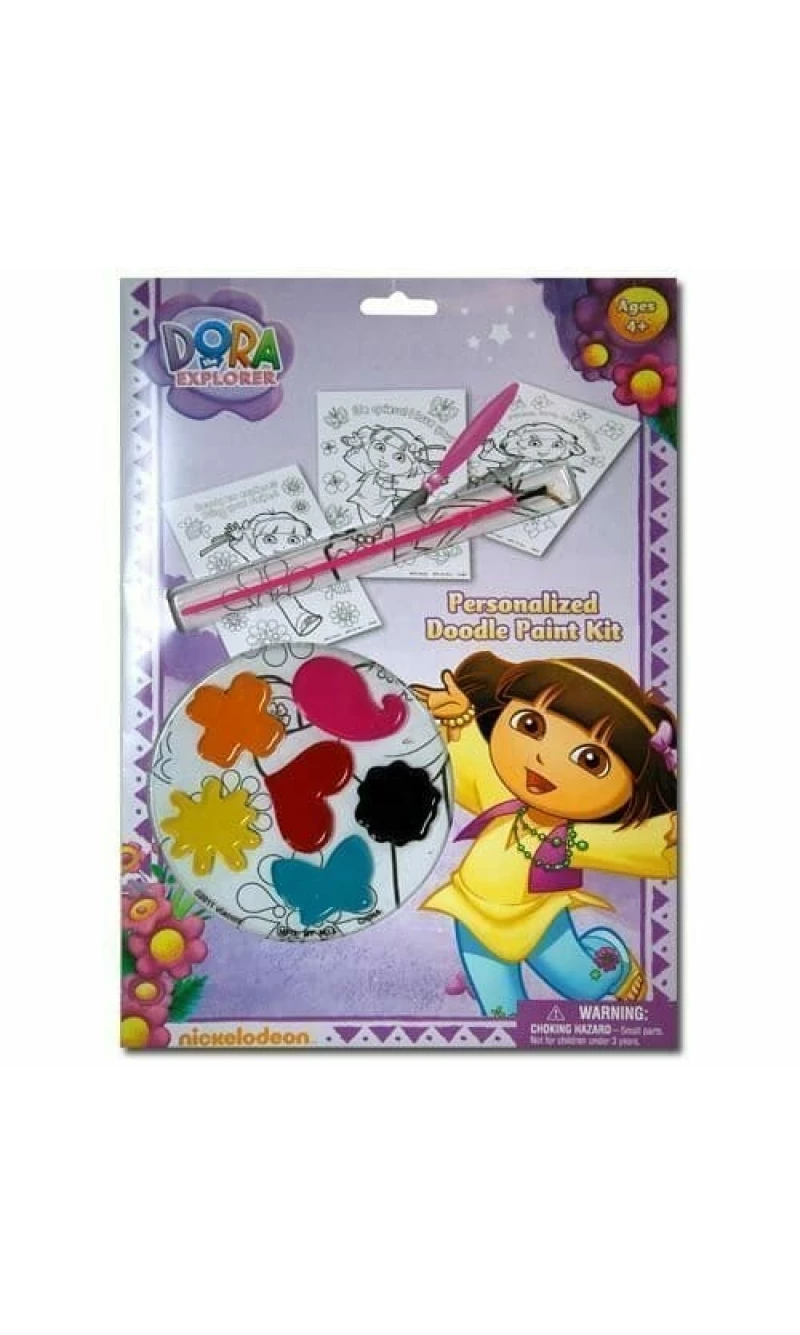 Dora the Explorer Doodle Paint Kit - 3 Sheets