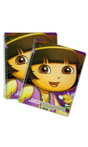 Dora The Explorer Themed Spiral Notebook - 26cm x 19cm