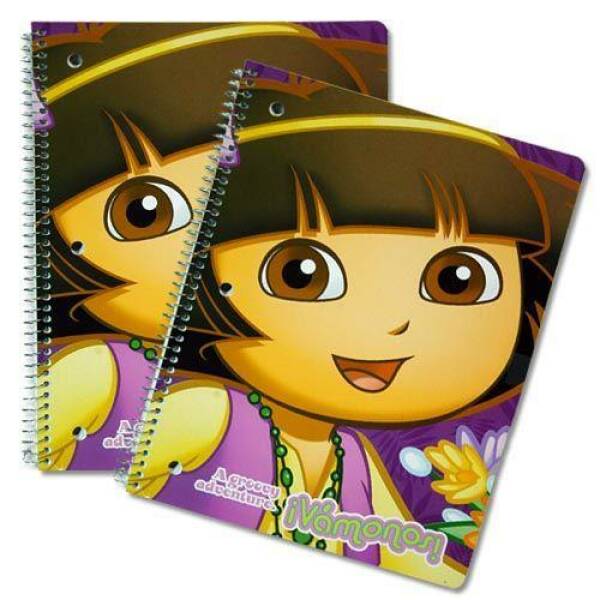 Dora The Explorer Themed Spiral Notebook - 26cm x 19cm