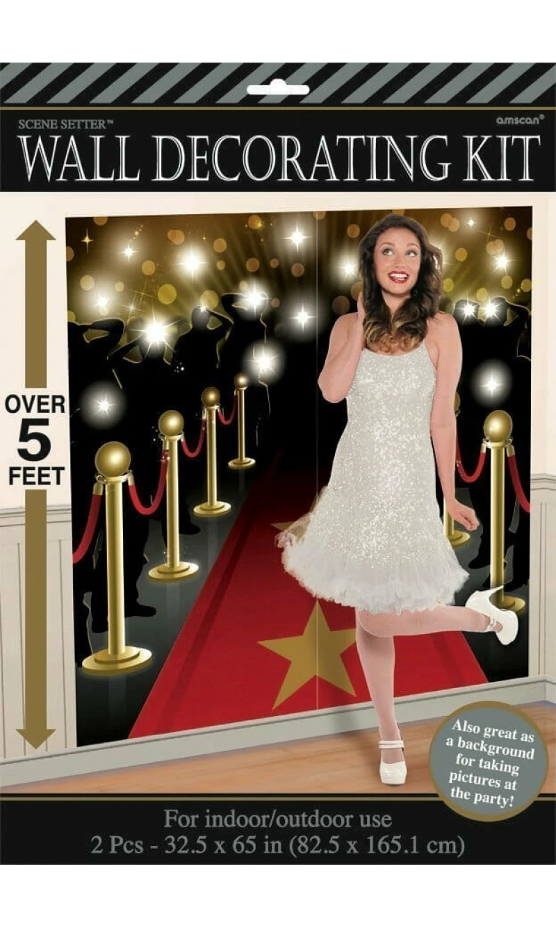 Hollywood Scene Setter Wall Decorating Kit  82.5cm x 165.1cm - 2pcs