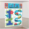 All Aboard 1st Birthday Boy Wall Decorating Kit - 5pk