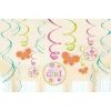 Tweet Baby Girl Hanging Swirl Decorations - 12pk