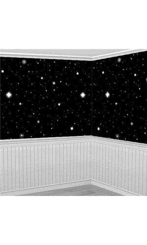 Hollywood Starry Night Backdrop Scene Setter - (3.9ft x 41ft)