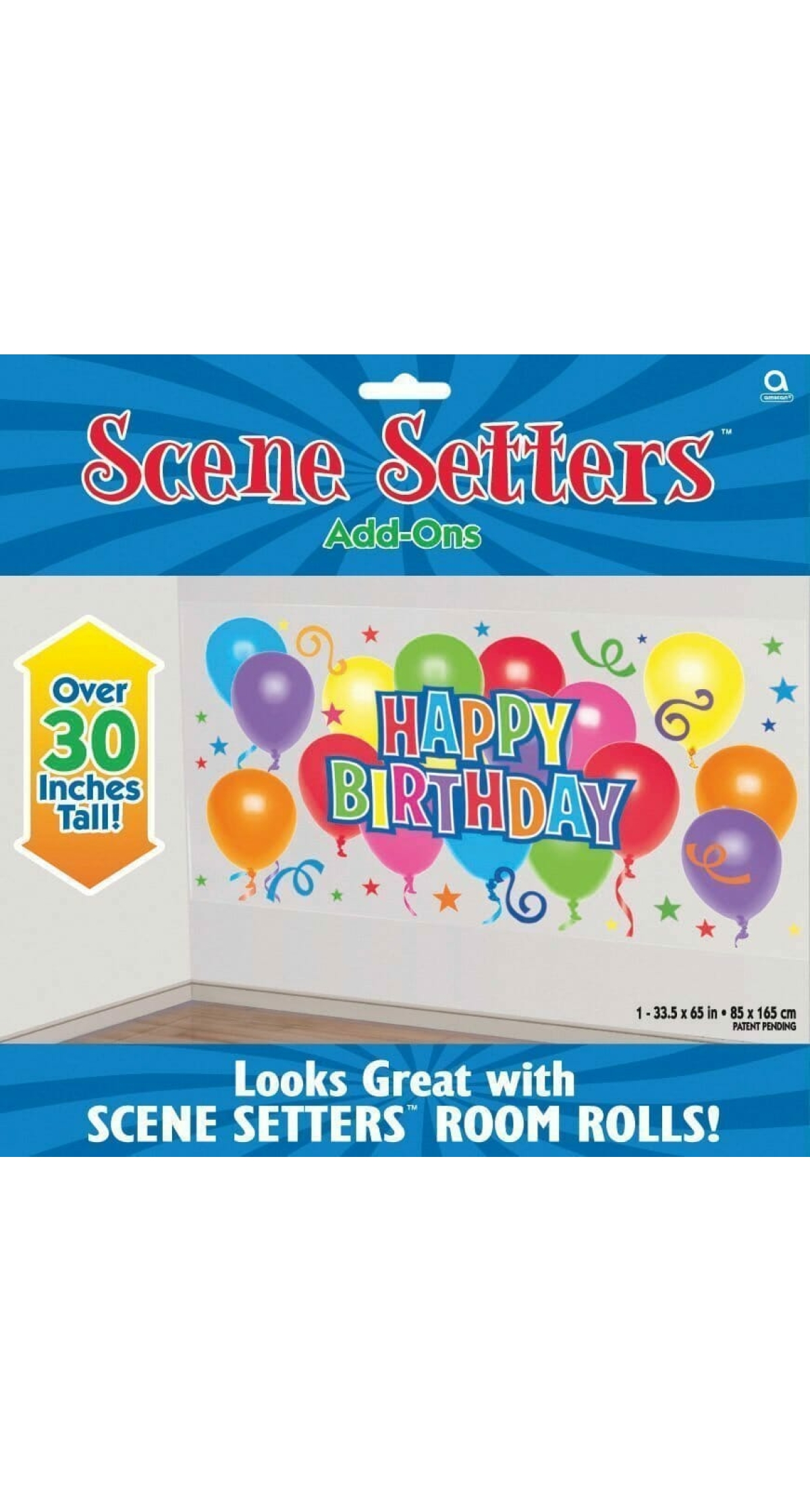 Bright Birthday Scene Setters - 85cm x 165cm