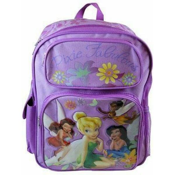 Tinkerbell & Fairies Purple Backpack - 35cm x 42cm