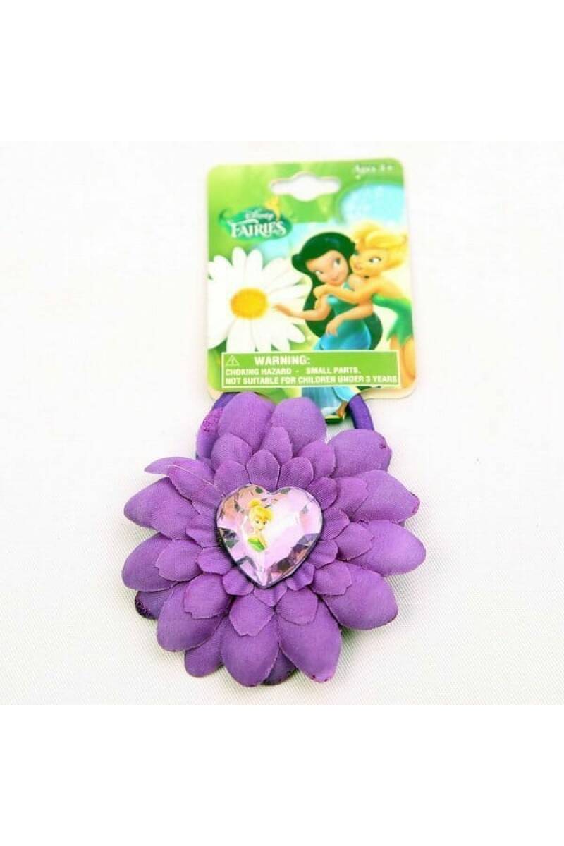 Tinkerbell Purple Flower Hair Elastic Band