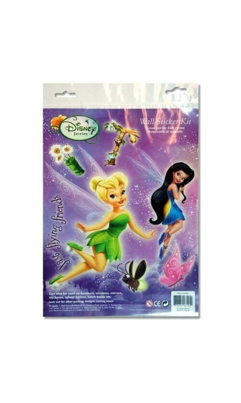 Tinkerbell & Fairies Wall Sticker Kit - 10 Stickers
