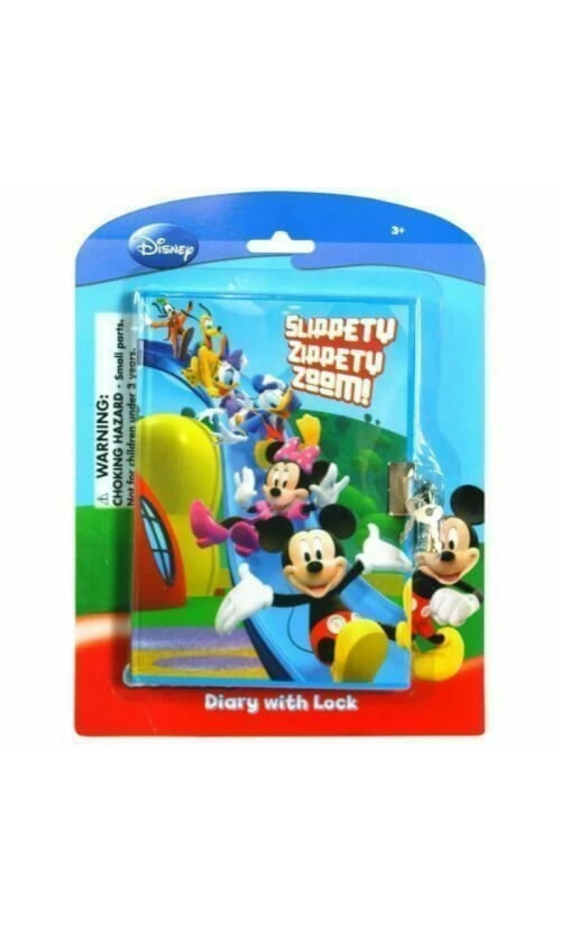 Mickey Mouse Clubhouse Diary with Lock - 13cm x 18cm