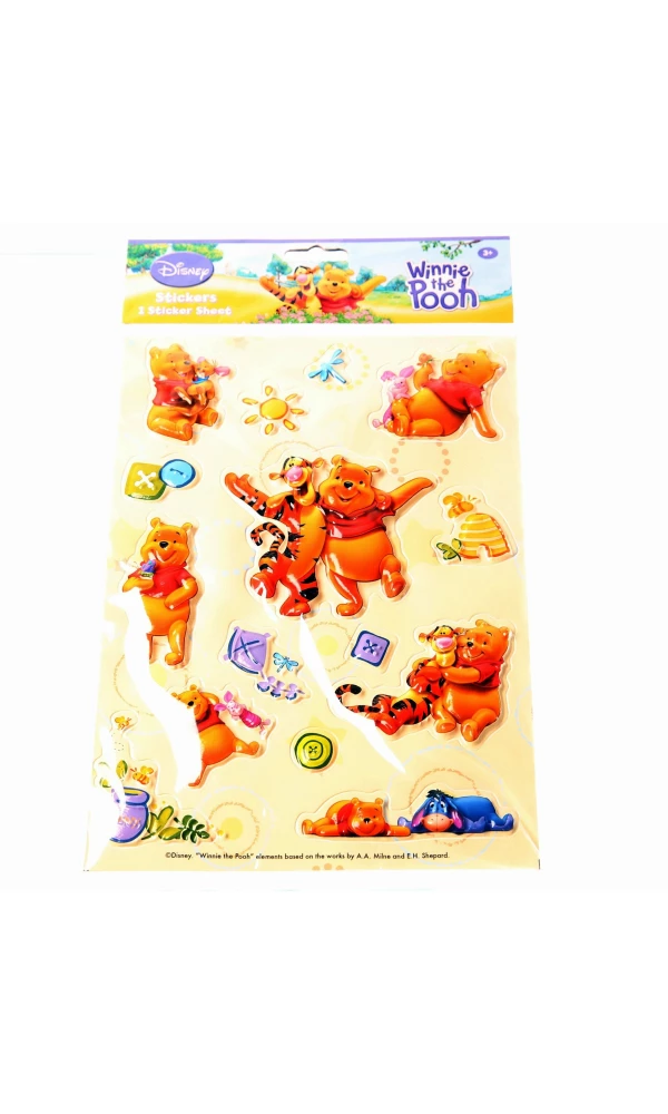Winnie the Pooh Raised Stickers - 15pk