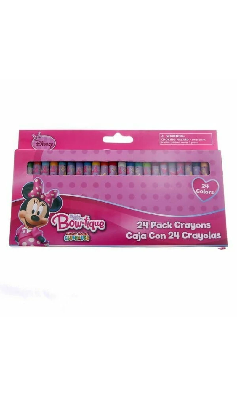 Minnie Mouse Bow-Tique Mini Crayons - 24pk